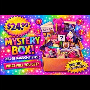 5lb MYSTERY TRINKET SMALL BOX BUNDLE ACCESSORIES PLUSH JEWELRY BOOKS MAKEUP